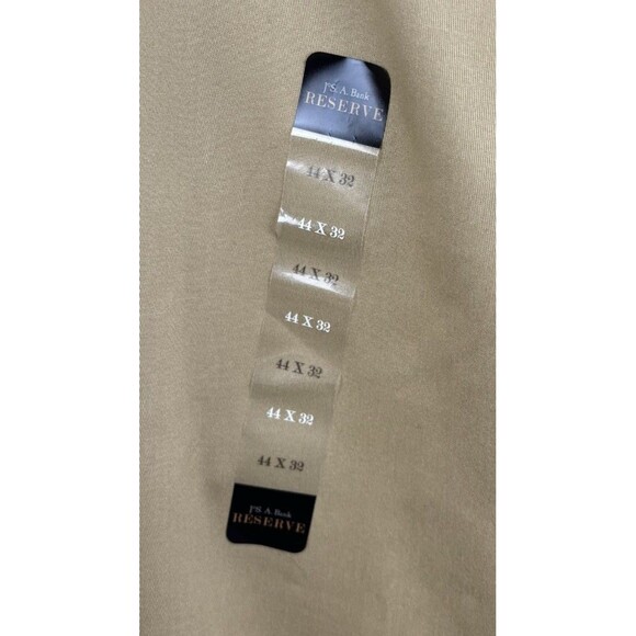 NWT Jos. A. Bank 44x32 Khaki Cotton Reserve Tailored Fit Chino Mens Pants - Picture 4 of 5